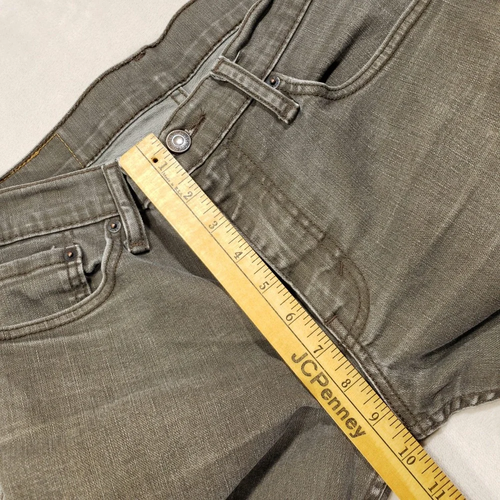 Levi's 511 Jeans Mens 33x32 Gray Slim Fit Stretch Denim Pants Casual‎ 2500